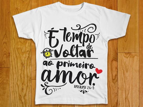 Camiseta Religiosa é Tempo de Voltar