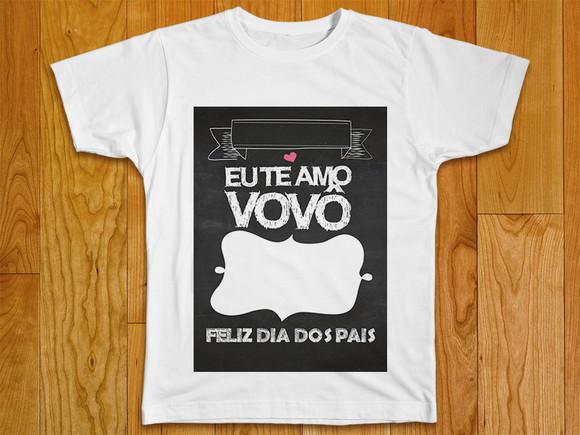 Camiseta Eu Te Amo Vovô Personalizada Com Foto