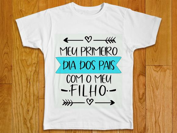 Camiseta Meu Primeiro Dia dos Pais com meu Filho