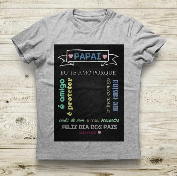 Camiseta Papai Personalizada com Foto