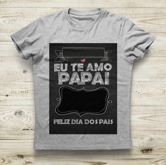 Camiseta Eu Te Amo Papai Personalizada com Foto