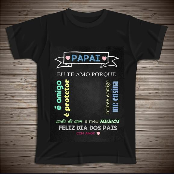 Camiseta Papai com Foto Personalizada