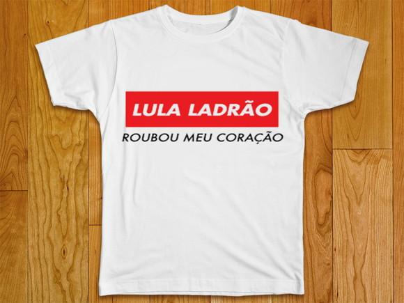 Camiseta Lula Ladrão Roubou Meu Coração