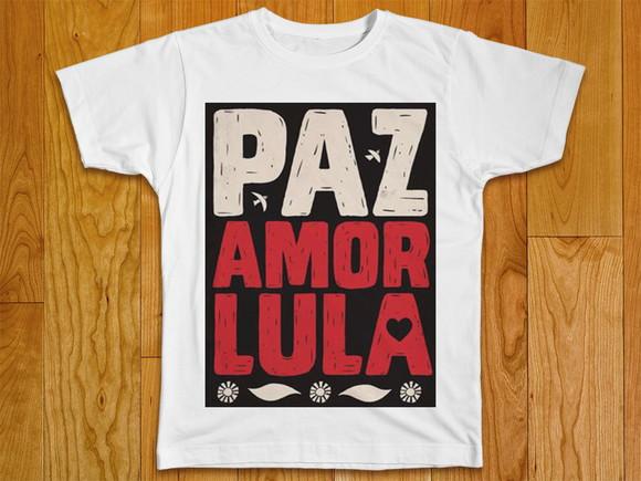Camiseta Paz Amor Lula