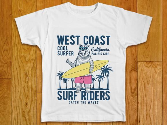 Camiseta Surf Riders