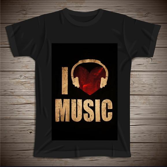 Camiseta I Love Music