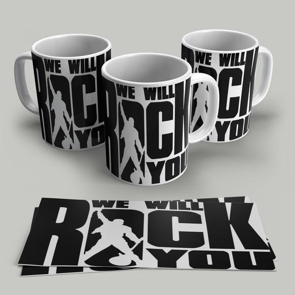 Caneca Porcelana Rock