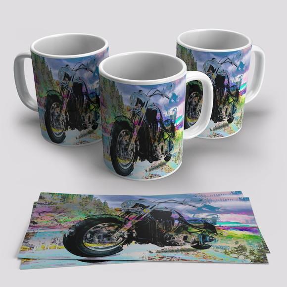 Caneca Porcelana Motociclismo
