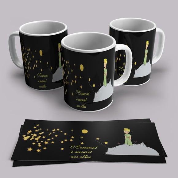Caneca Porcelana Pequeno Príncipe