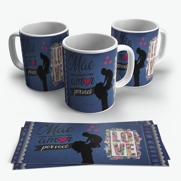 Caneca Mãe Como é Grande o Meu Amor