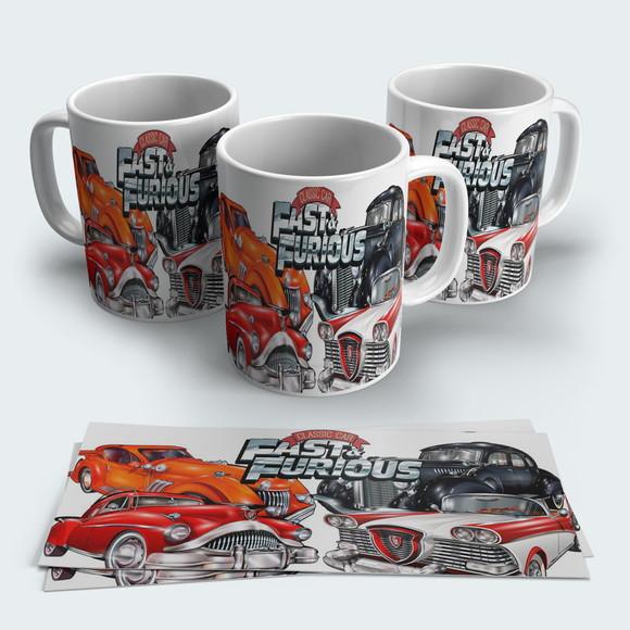Caneca Porcelana Fast Furious
