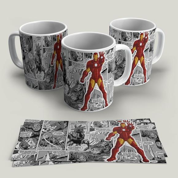 Caneca Porcelana Homem de Ferro