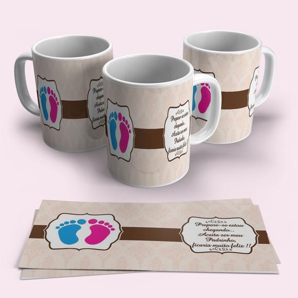 Caneca Porcelana Padrinho