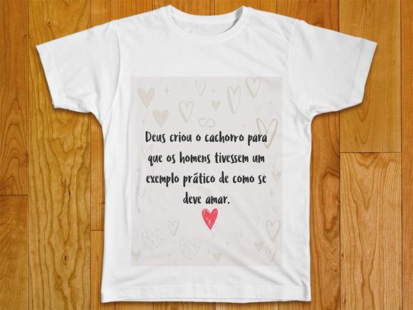 Camiseta Deus Criou os Cachorros