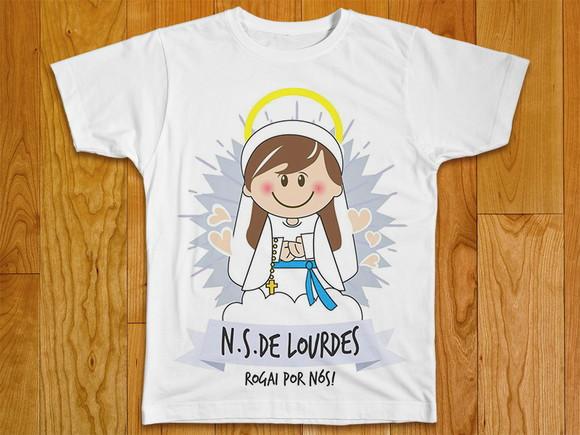 Camiseta Religiosa Nossa Senhora de Lourdes
