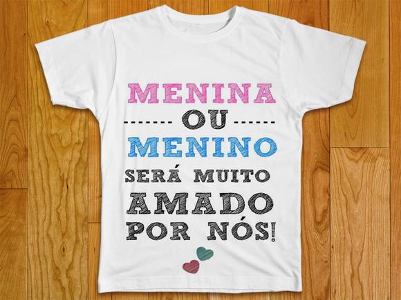 Camiseta Menino ou Menina