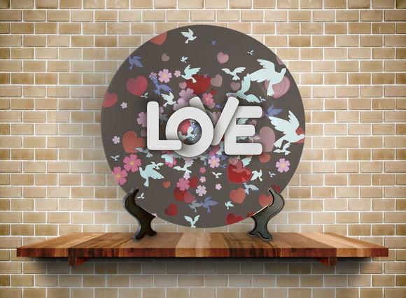 Prato Decorativo Love