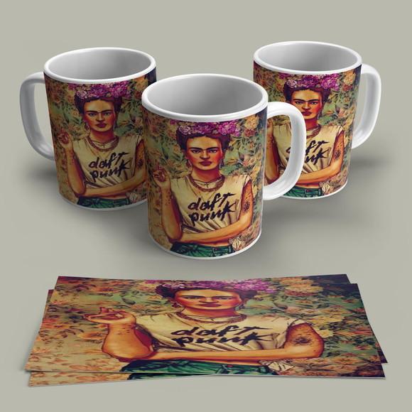 Caneca Porcelana Frida Khalo