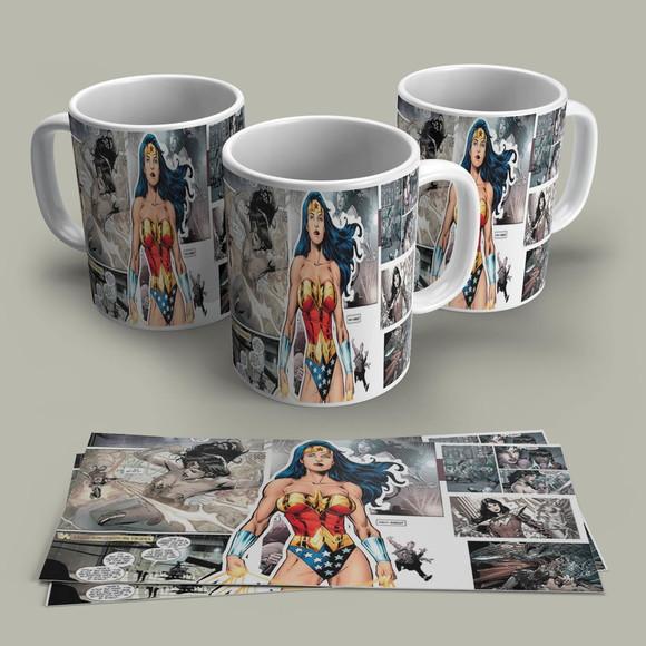Caneca Porcelana Mulher Maravilha