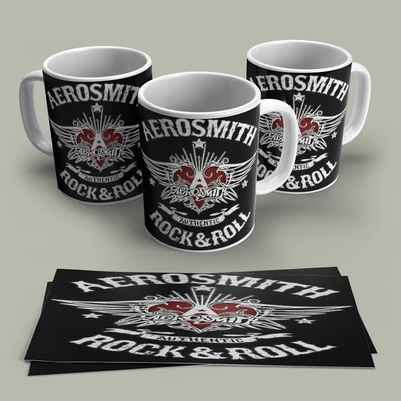 Caneca Porcelana Rock Aerosmith