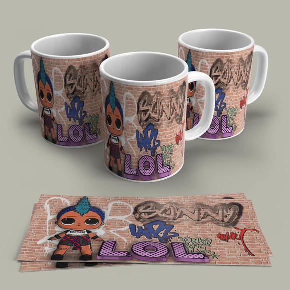 Caneca Porcelana LOL
