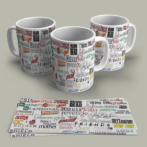Caneca Porcelana Séries