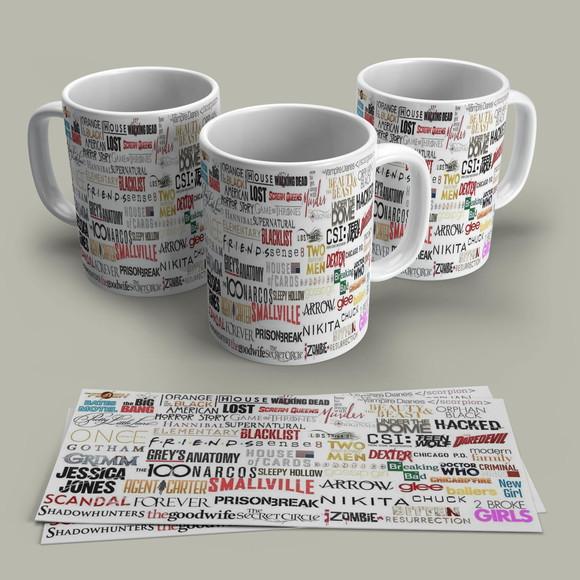 Caneca Porcelana Séries