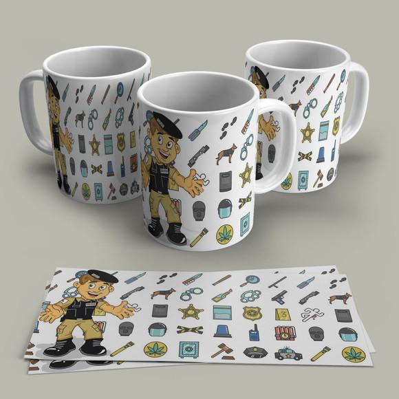 Caneca Profissão Policial Militar