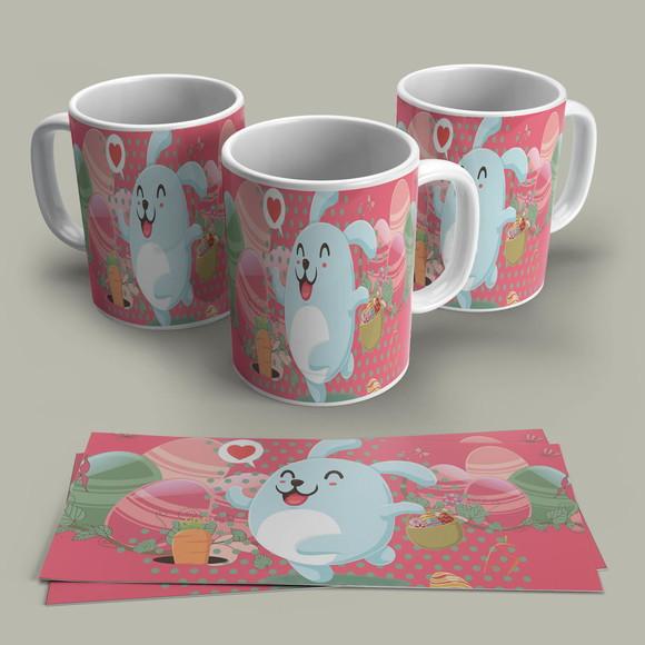 Caneca de Porcelana Páscoa