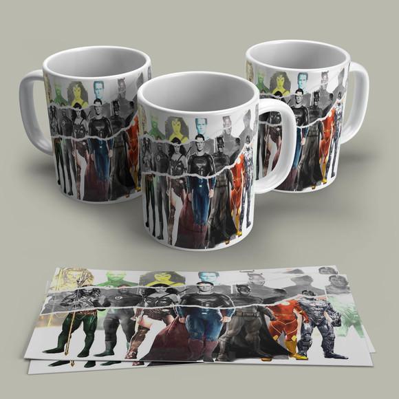 Caneca Porcelana Super Heróis