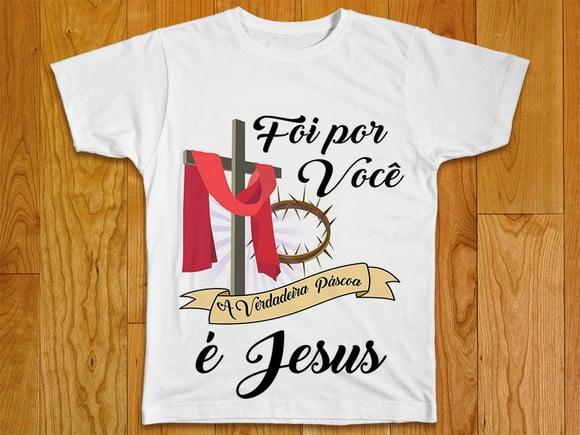 Camiseta a Verdadeira Páscoa É Jesus