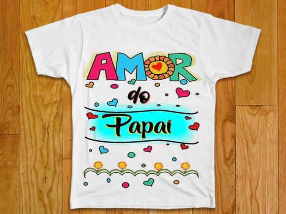 Camiseta Infantil Amor do Papai
