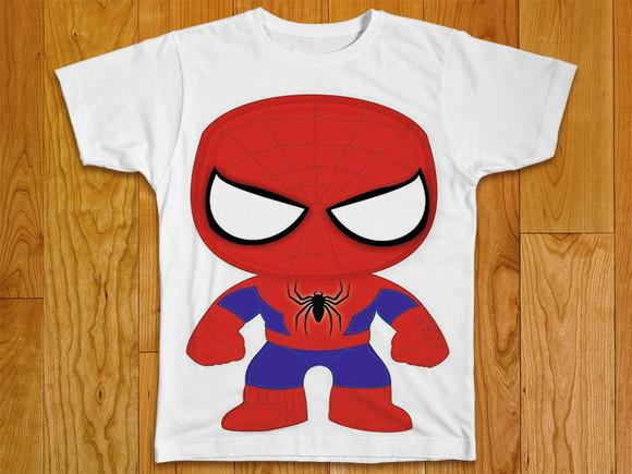 Camiseta Infantil Mascote Homem Aranha