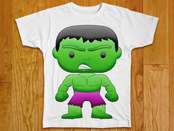 Camiseta Infantil Mascote Hulk
