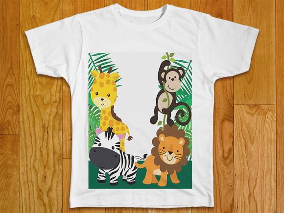 Camiseta Infantil Safari