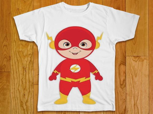 Camiseta Infantil Mascote Flash
