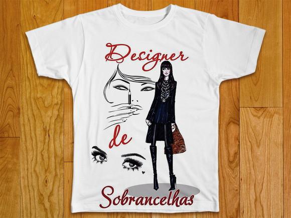 Camiseta Profissão Designer de Sombrancelhas