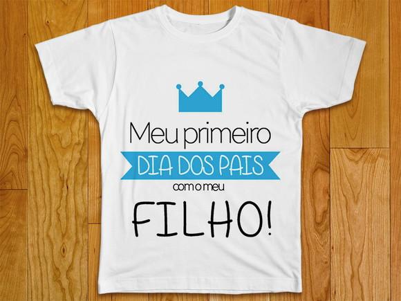 Camiseta Meu Primeiro Dia dos Pais com meu Filho