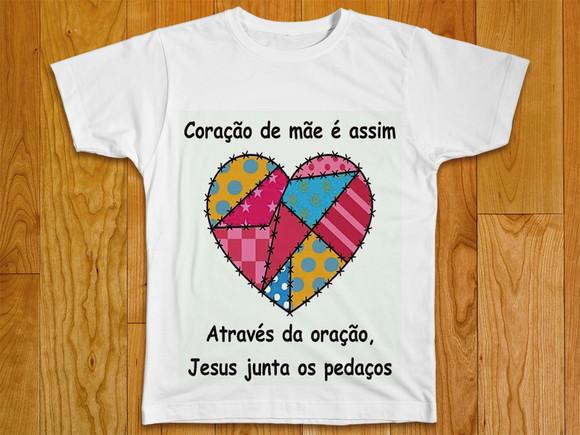 Camiseta Coração de Mãe