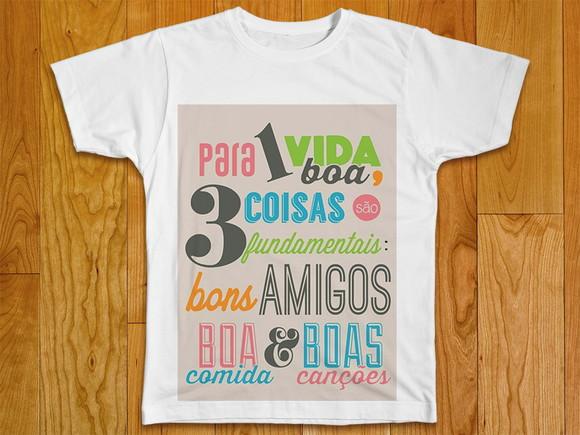 Camiseta Para Uma Vida Boa