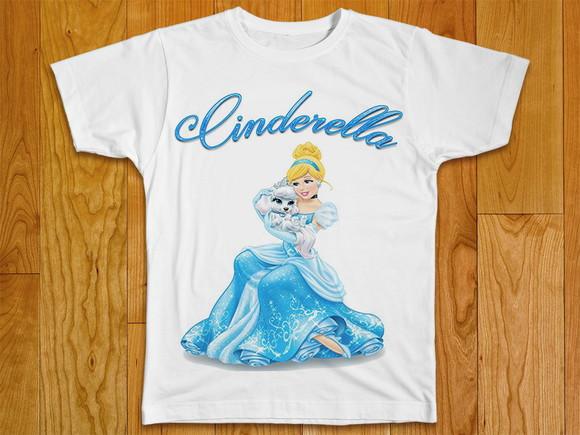 Camiseta Infantil Cinderella
