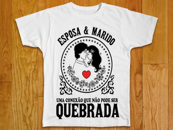 Camiseta Esposa e Marido uma conexão