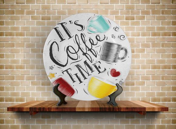 Prato Decorativo Coffee