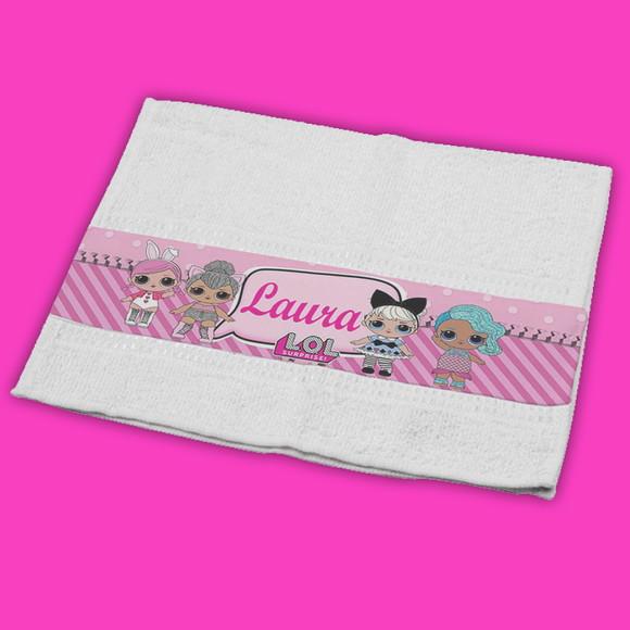 Toalha Lavabinho Lol Personalizada