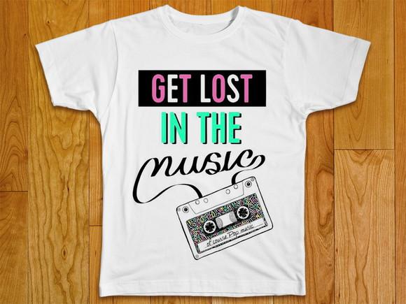 Camiseta Get Lost in The Music