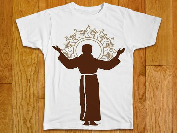 Camiseta Religiosa Monge Franciscano
