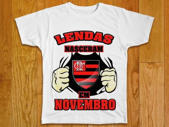 Camiseta Lendas Nasceram Personalizada