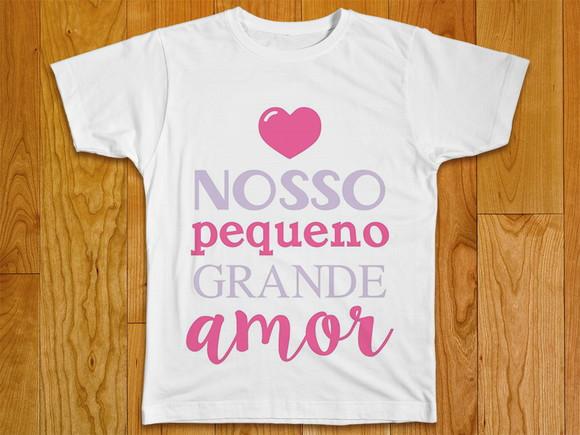 Camiseta Infantil Nosso Pequeno Grande Amor