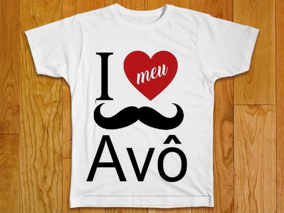 Camiseta Eu Amo Meu Avô