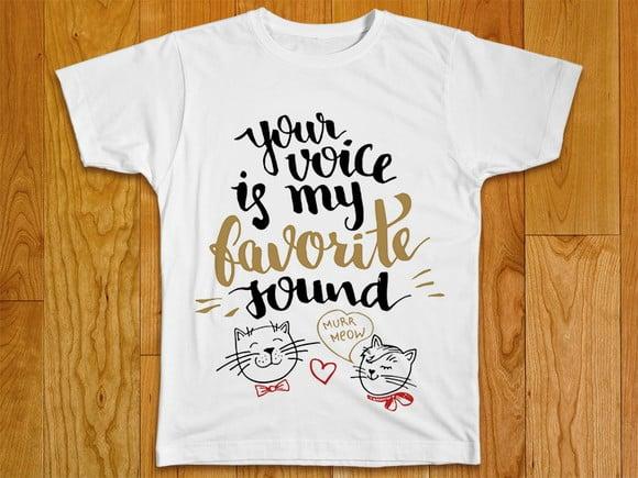 Camiseta Sua Voz é Meu Som Favorito